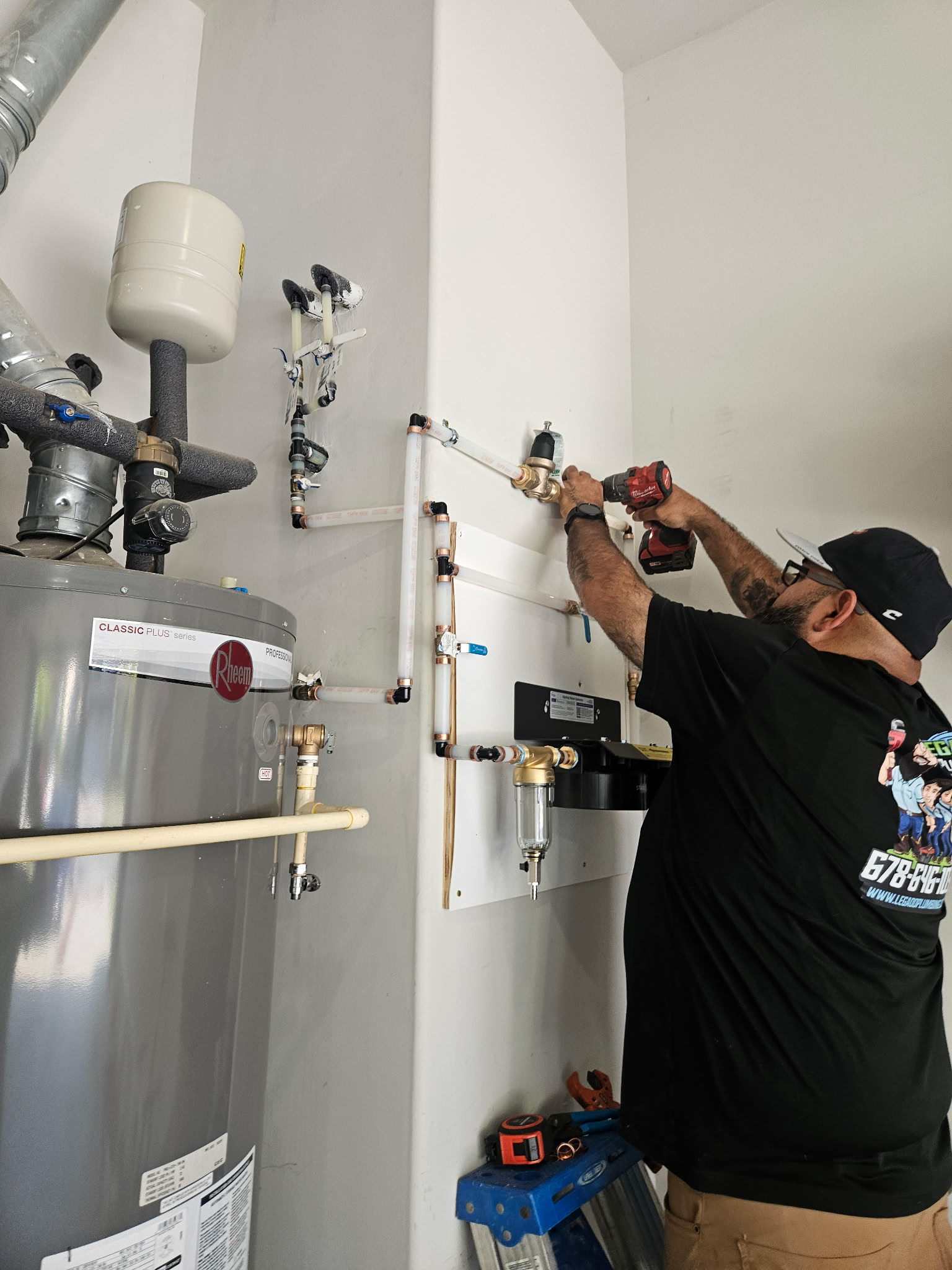 Water filtration system installation