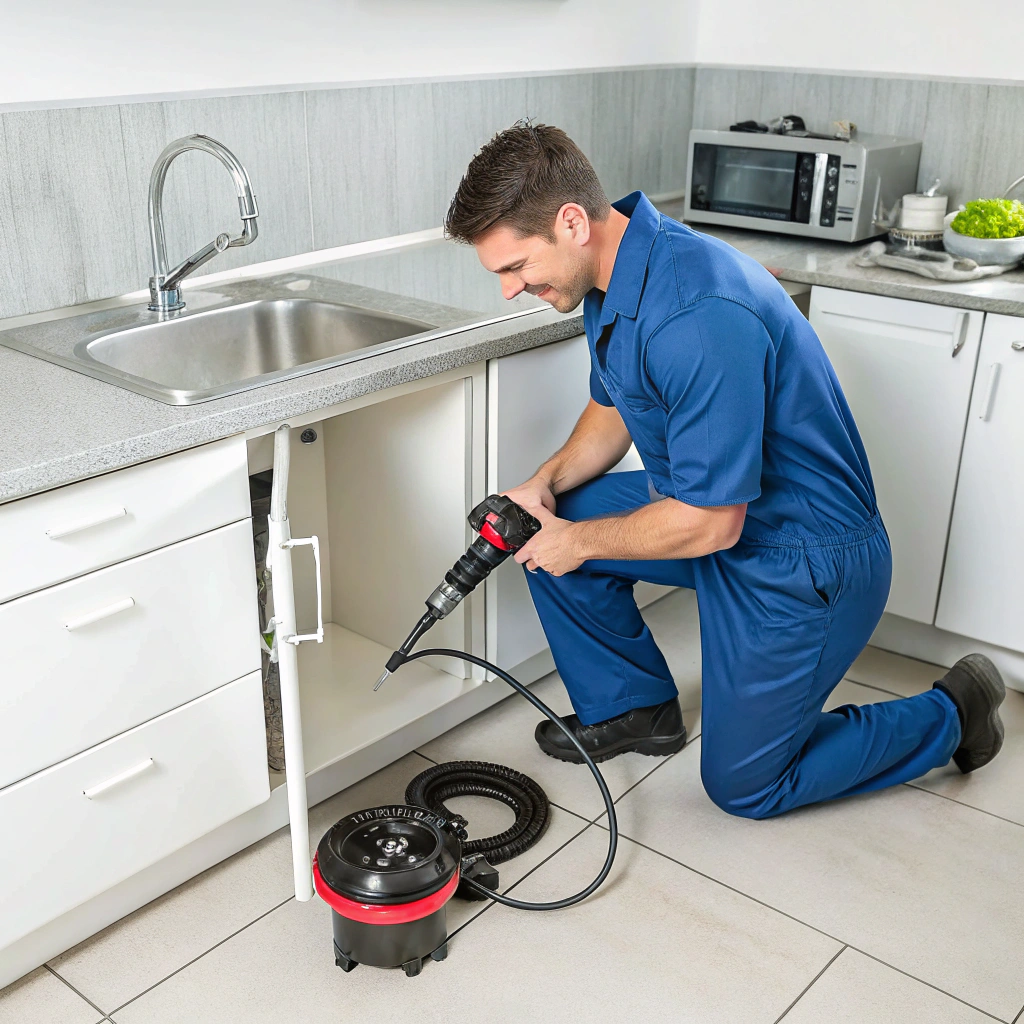 Professional drain cleaning service